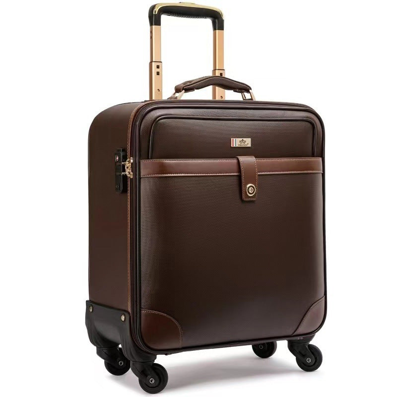 Men’s Business Carry-On Luggage, Spinner Suitcase with Password Lock, Lightweight Travel Case