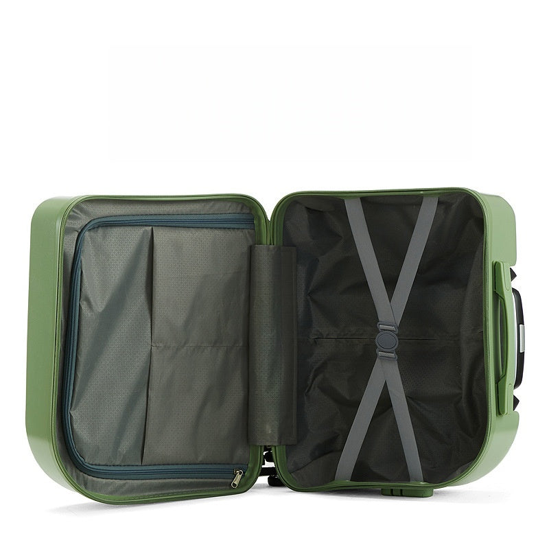 Lightweight Japanese-Style Carry-On Suitcase, ABS+PVC, Spinner Wheels, TSA Lock