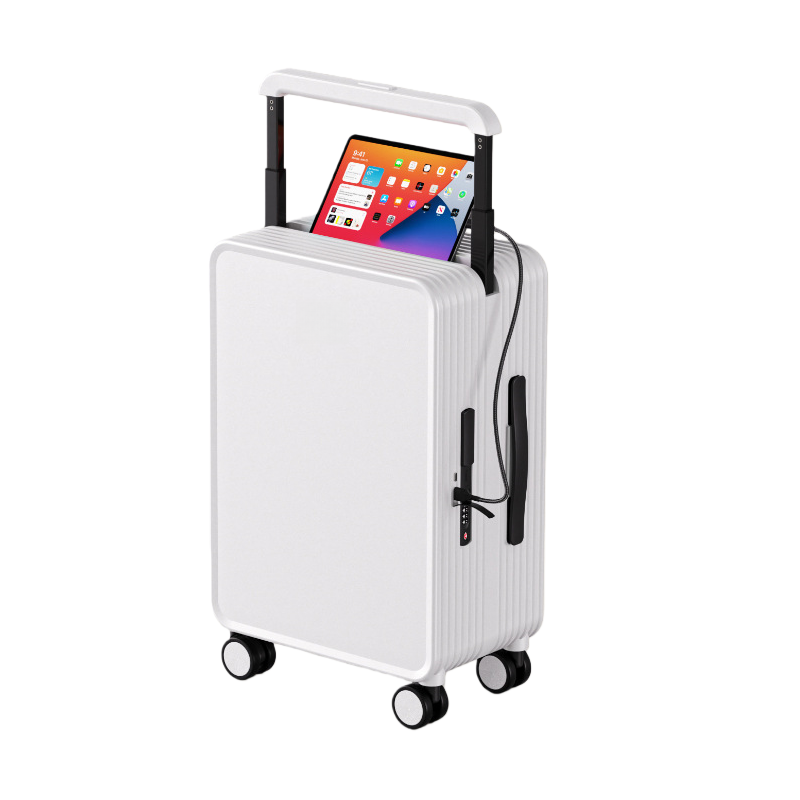 Wide-Handle Hard Shell Suitcase, TSA Lock, Spinner Wheels
