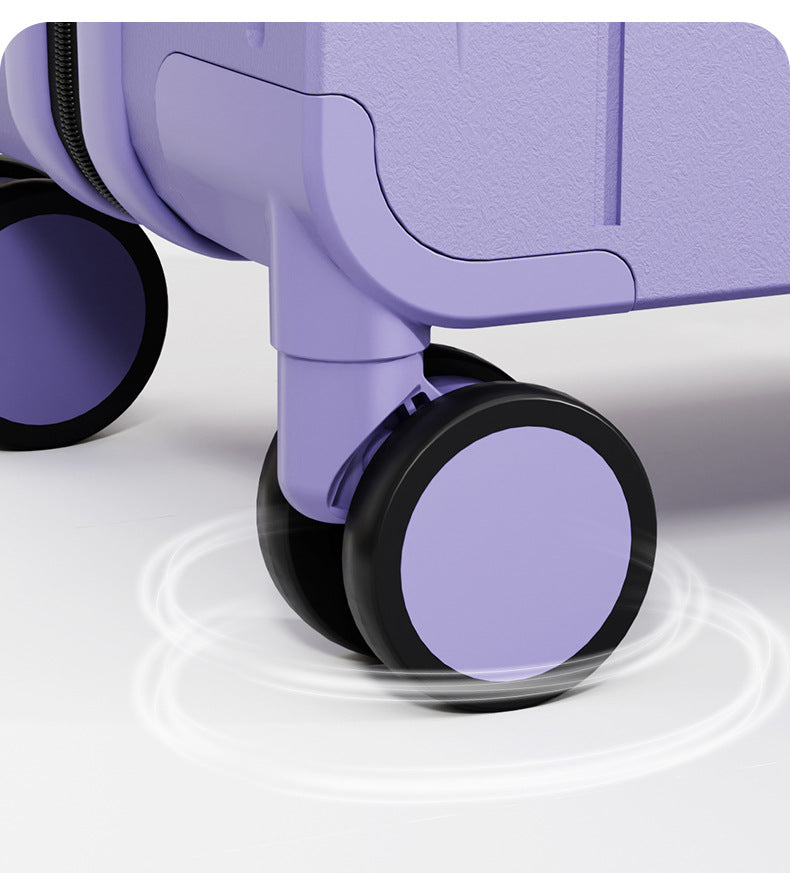 20-Inch Front-Opening Hard Shell Luggage, Large Capacity, Spinner Wheels, Combination Lock