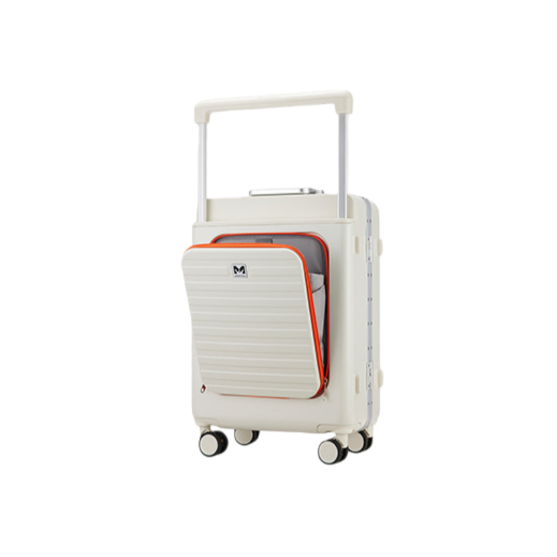 24-Inch Multi-Function Hard Shell Luggage,Rear Opening Design, Spinner Wheels, Combination Lock
