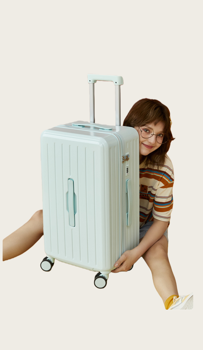 Large Capacity Suitcase 2023 New Durable Rolling Luggage 24" Travel Trolley Case with Password Lock