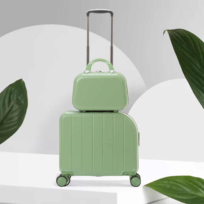 Lightweight Japanese-Style Carry-On Suitcase, ABS+PVC, Spinner Wheels, TSA Lock