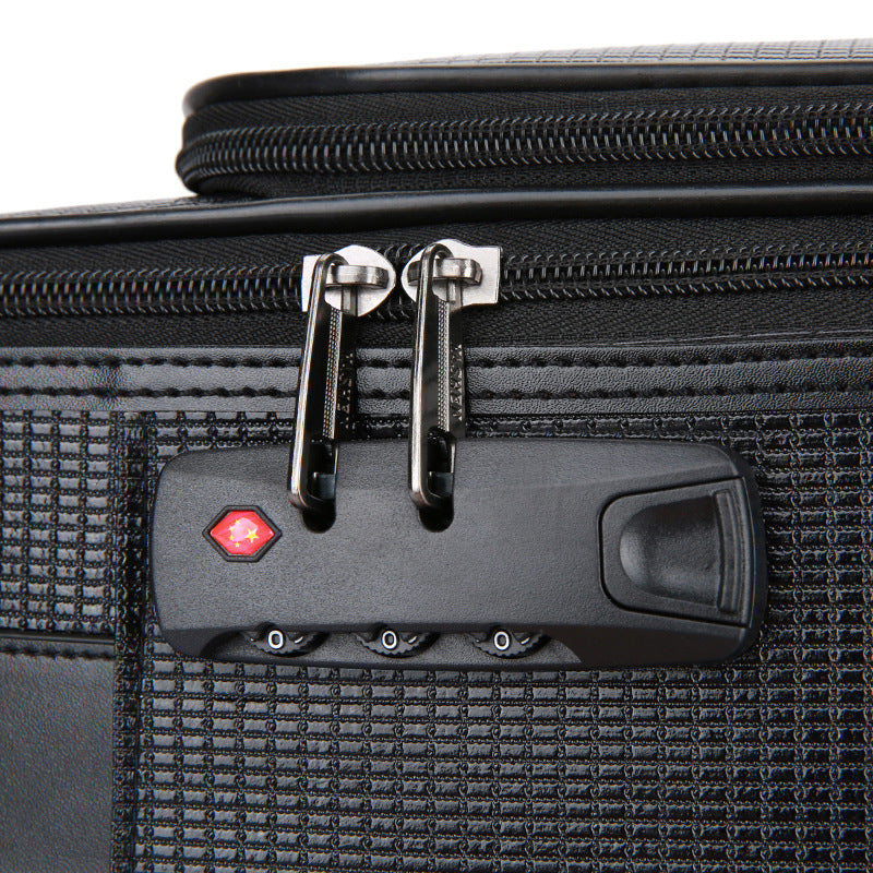 Business Carry-On Luggage, 18-Inch Mini Spinner Suitcase with Password Lock, Lightweight Travel