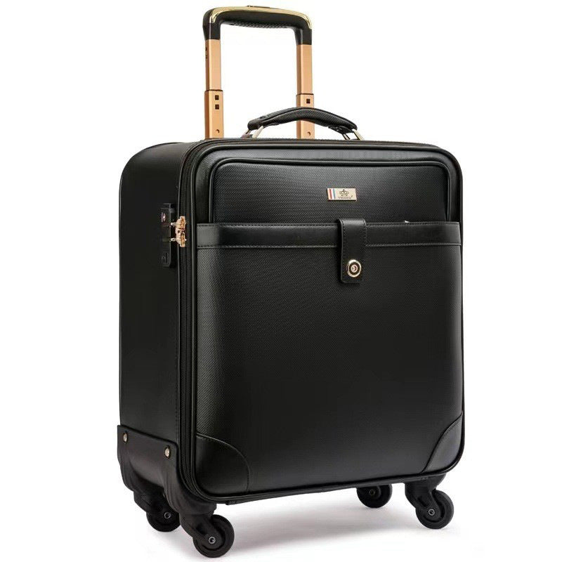 Men’s Business Carry-On Luggage, Spinner Suitcase with Password Lock, Lightweight Travel Case