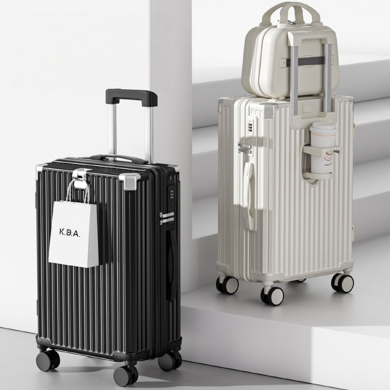 Japanese-Style Hard Shell Luggage, Spinner Wheels, Combination Lock, Unisex