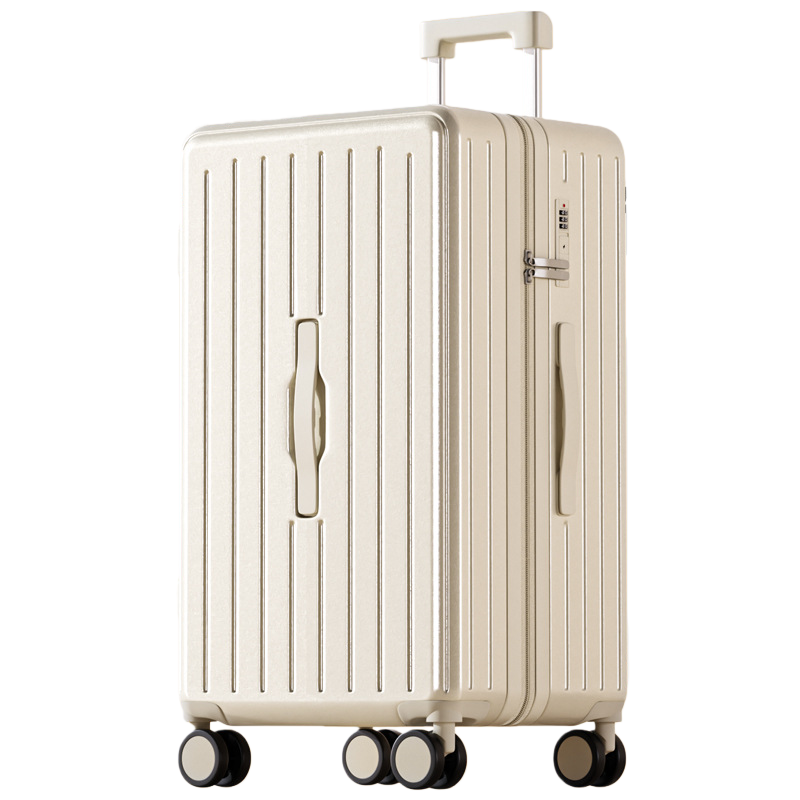 24" Hard-Shell Spinner Luggage with Cup Holder – Durable Travel Suitcase with TSA Lock