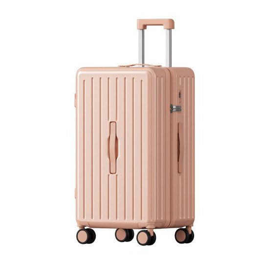 24" Hard-Shell Spinner Luggage with Cup Holder – Durable Travel Suitcase with TSA Lock